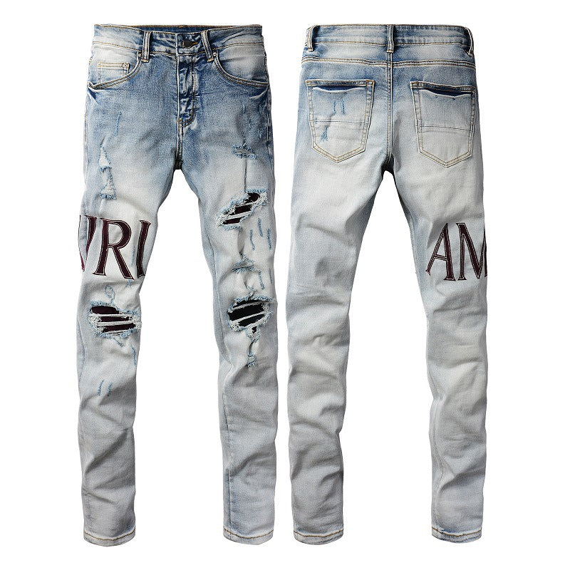 Jeans Alphabet Jeans High Craft Elastic Slim High Street