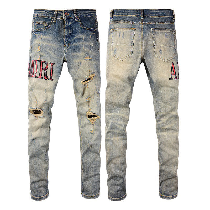 Jeans Alphabet Jeans High Craft Elastic Slim High Street