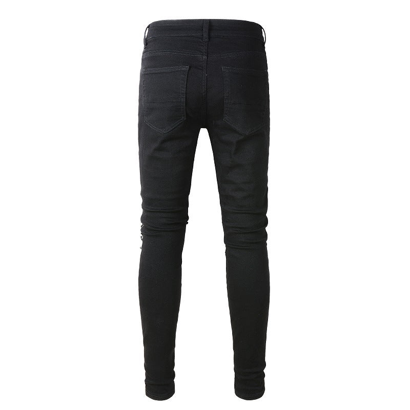 569 Street Ripped Patch Stretch Slim High Street Jeans