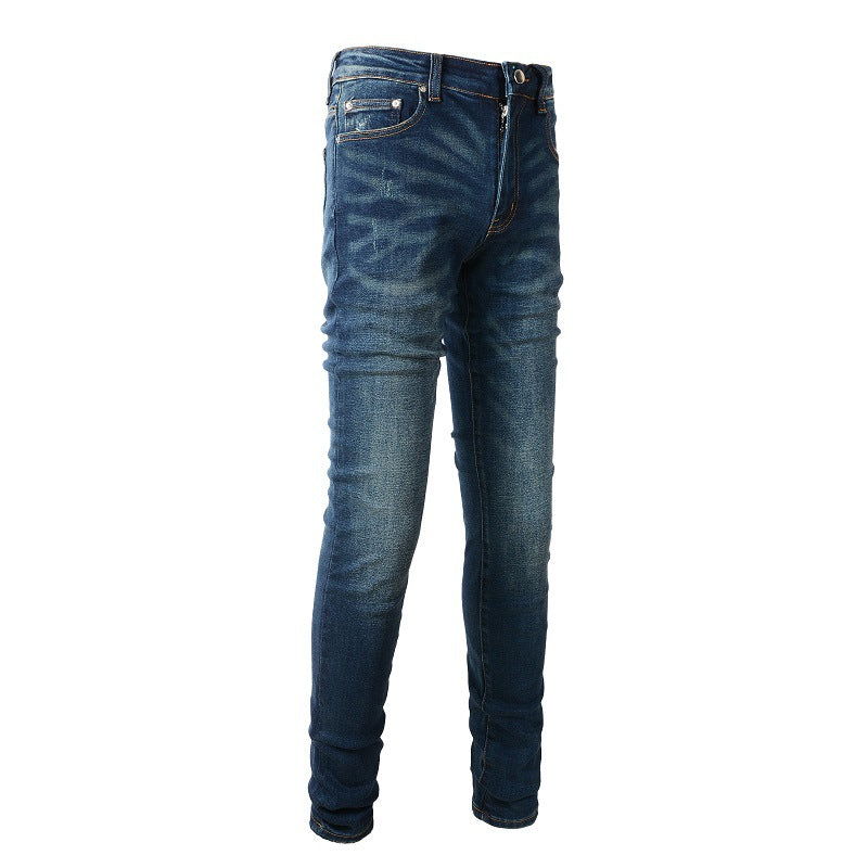 6601 High Street Jeans Blue Men's Jeans Korean Version