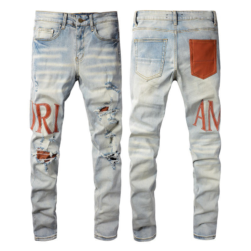 Jeans Alphabet Jeans High Craft Elastic Slim High Street