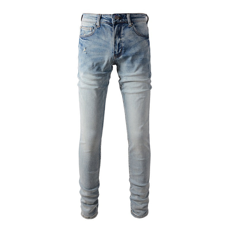 895 High Street Daily Travel Light Blue Elastic Slim fit Small footed Jeans