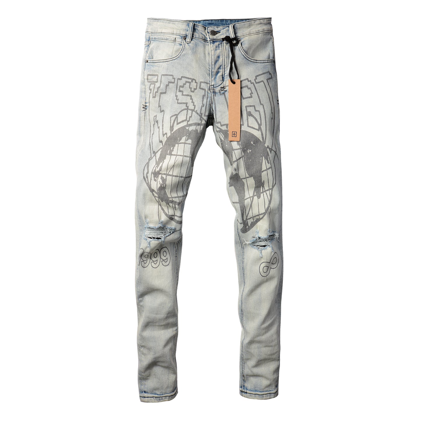 Timeless Gray Slim Fit Jeans 3013