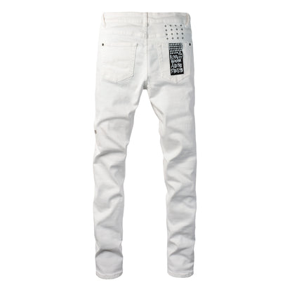 Effortless White Denim with a Simple and Elegant Design 3026