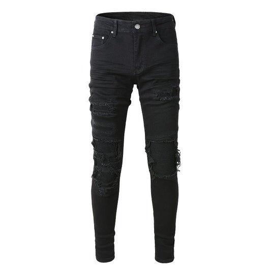 569 Street Ripped Patch Stretch Slim High Street Jeans