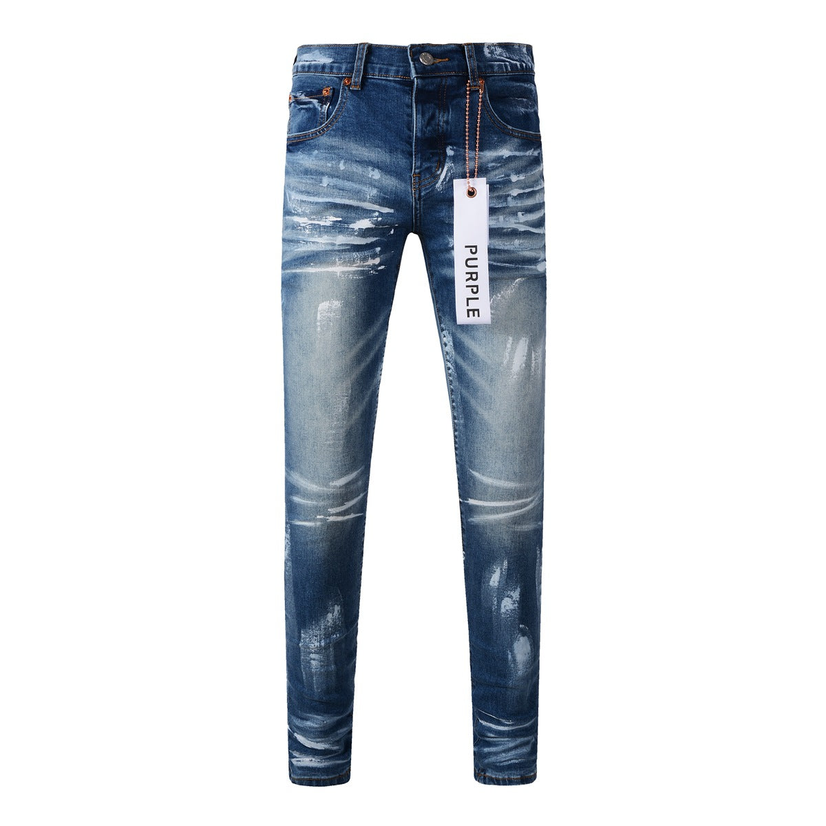 Jeans Mens Jeans Man Jeans Pants Designer Black Skinny Stickers Light Wash Ripped Motorcycle (9062-9051)