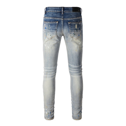 Nouveaux jeans pour hommes Splash-ink Personality Fashion Jeans