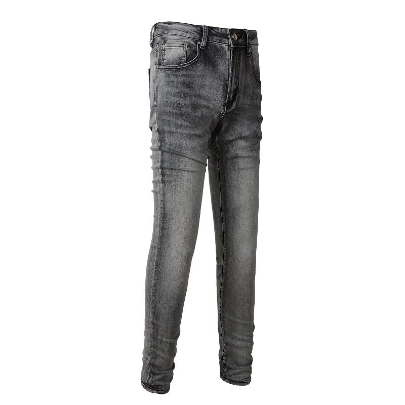 1319 High Street Jeans Dark Gray Men's Slim fitting Small footed Jeans