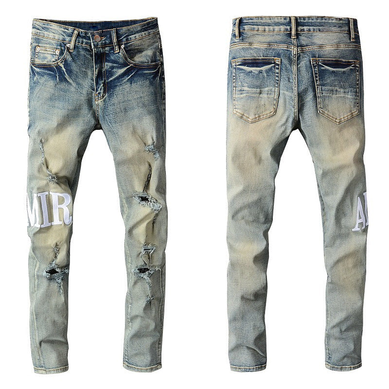 Jeans Alphabet Jeans High Craft Elastic Slim High Street