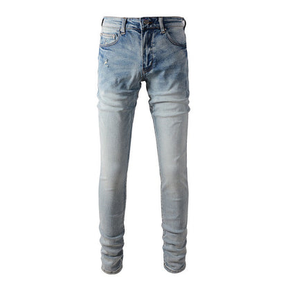 895 High Street Daily Travel Light Blue Elastic Slim fit Small footed Jeans
