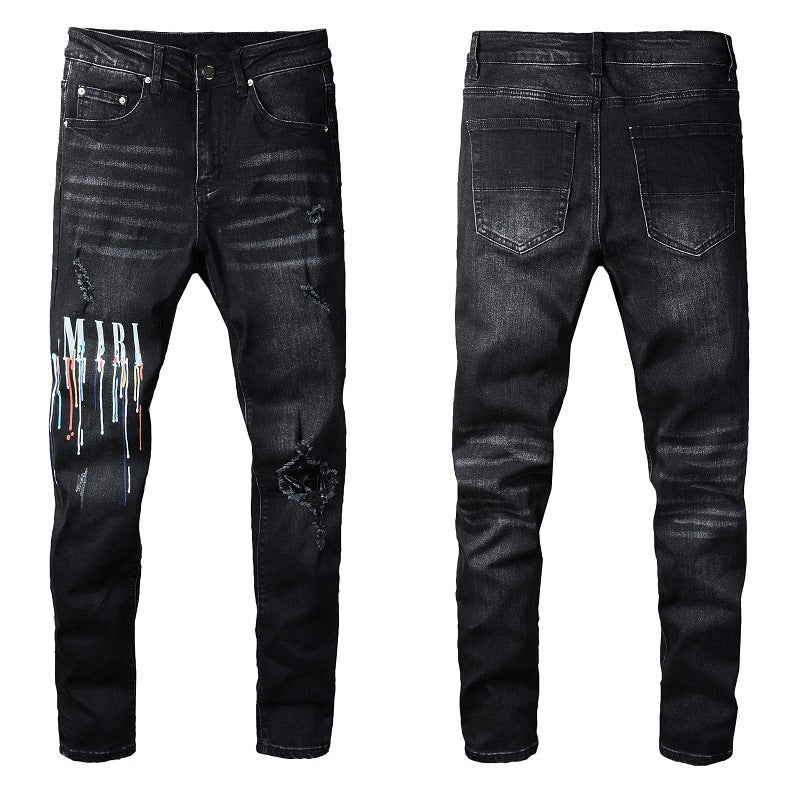 Jeans Alphabet Jeans High Craft Elastic Slim High Street