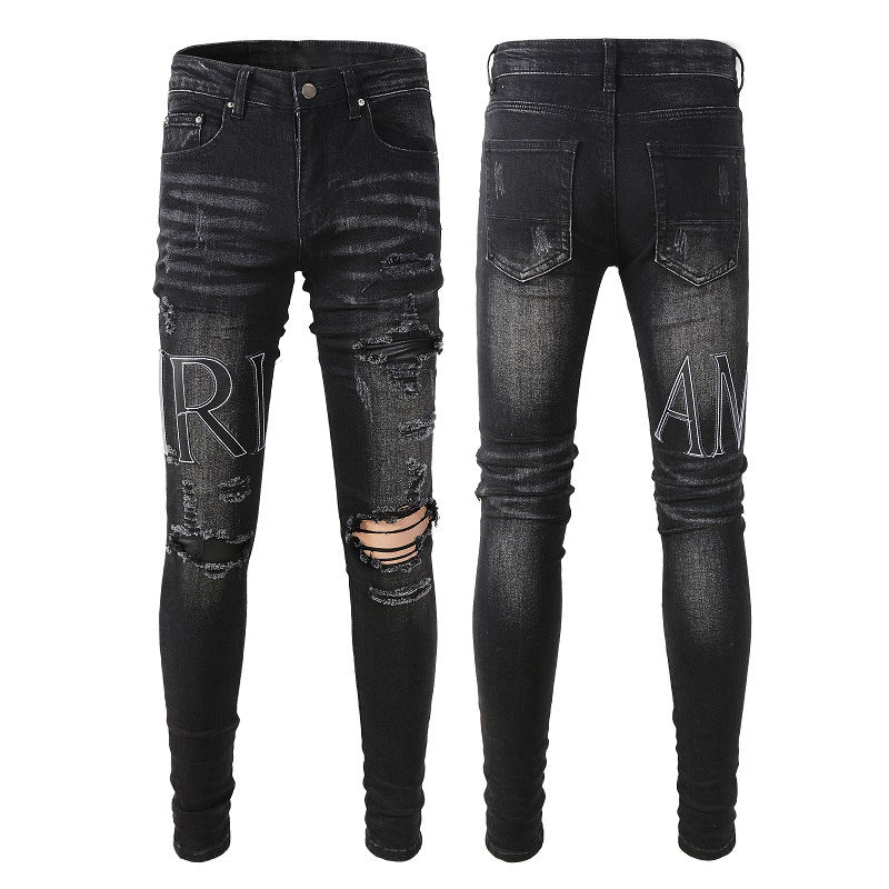 Jeans Alphabet Jeans High Craft Elastic Slim High Street