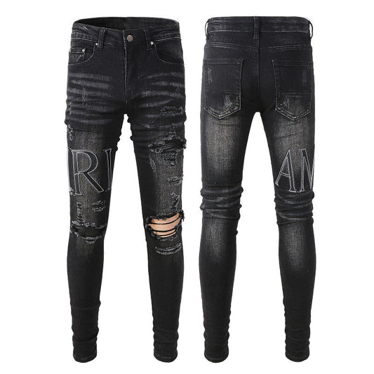 Jeans Alphabet Jeans High Craft Elastic Slim High Street