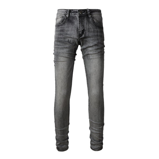 1319 High Street Jeans Dark Gray Men's Slim fitting Small footed Jeans