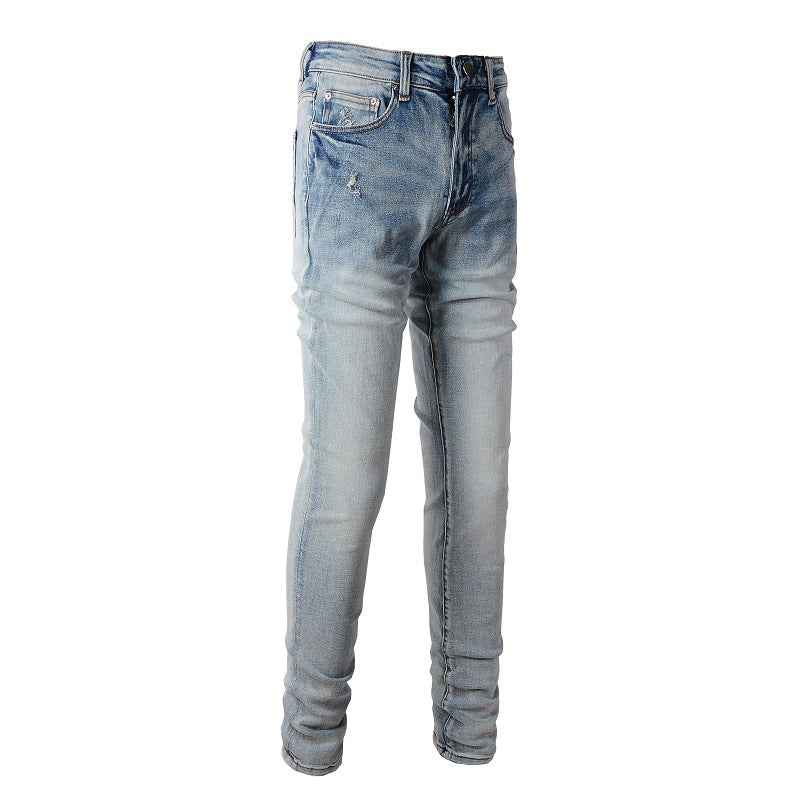 6602 High Street Jeans I Light Blue Men's Jeans Korean Version
